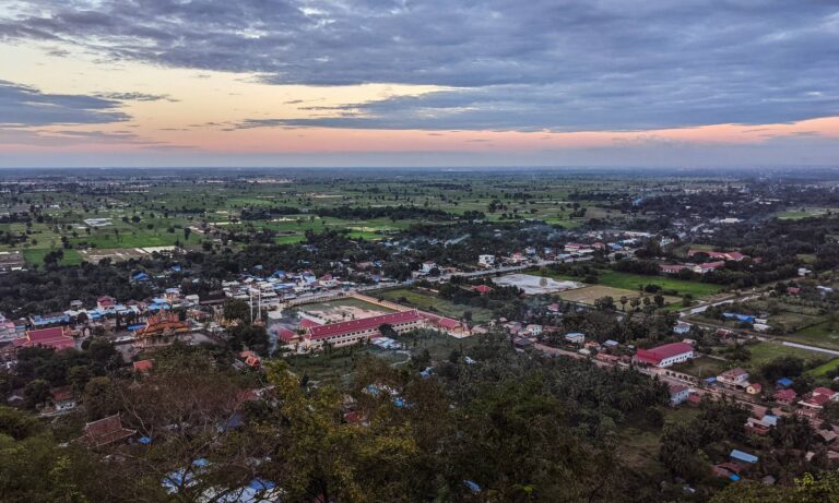 View of Battambang from Phnom Sampov