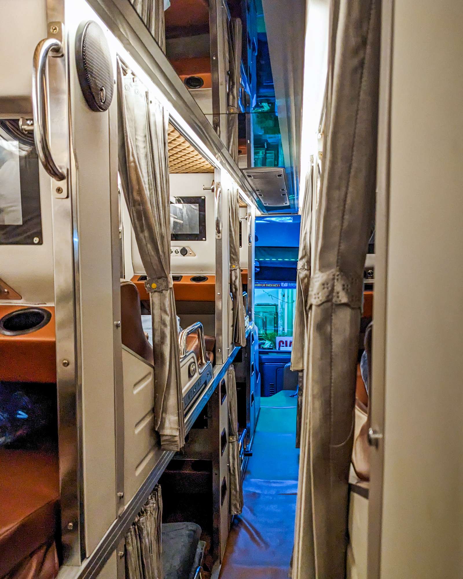 Inside the VIP sleeper bus to Ha Giang