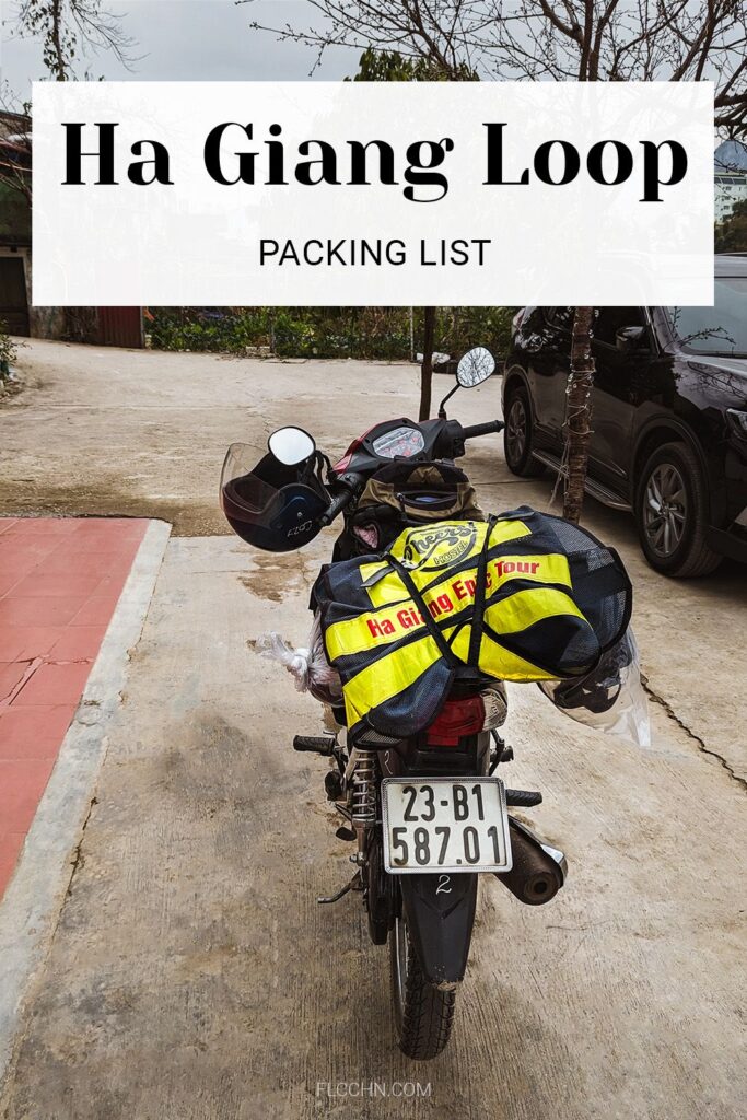 Ha Giang Loop packing list